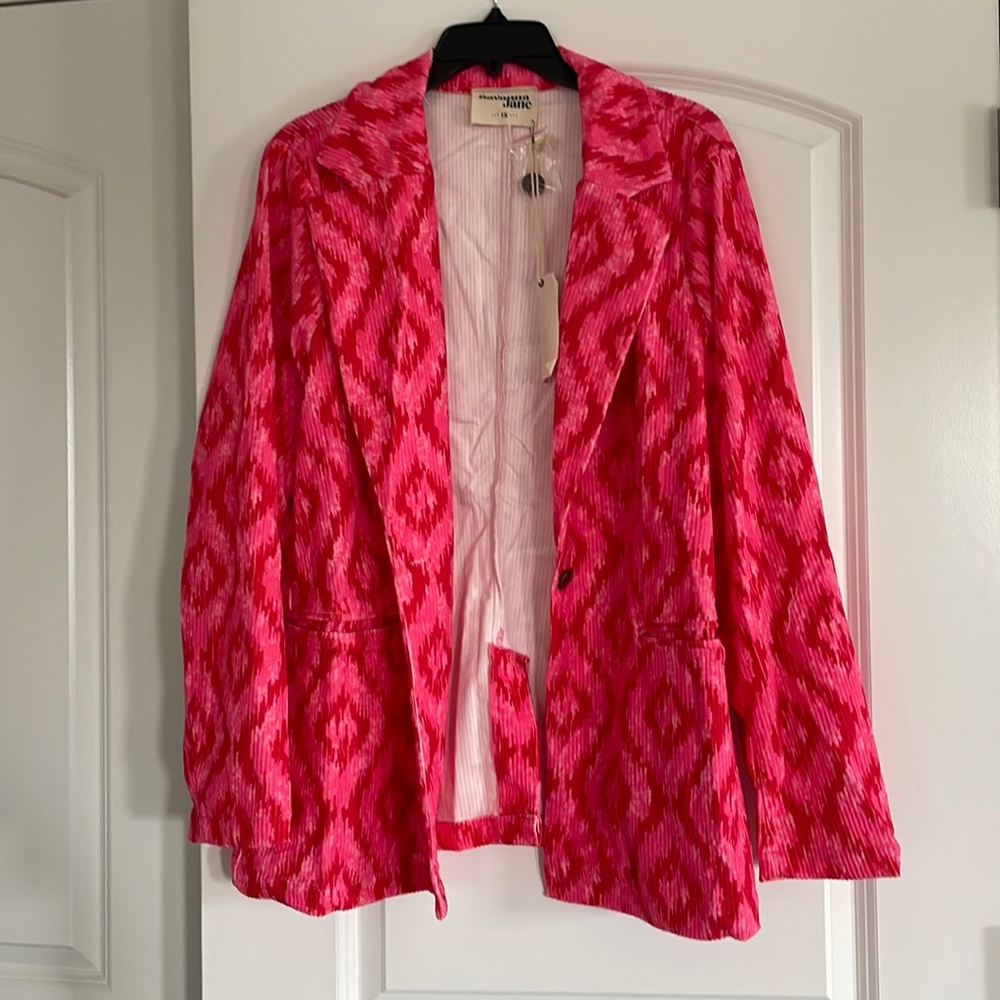 NWT Hot Pink & Red Blazer